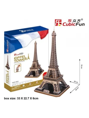 Cubic Fun 3D 82 Parça Puzzle Eyfel Kulesi - Fransa