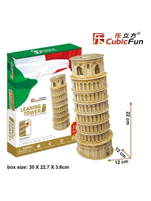 Cubic Fun 3D 30 Parça 3D Puzzle Pisa Kulesi - İtalya