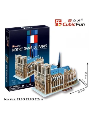 Cubic Fun 3D 40 Parça Puzzle Notre Dame Kilisesi - Fransa