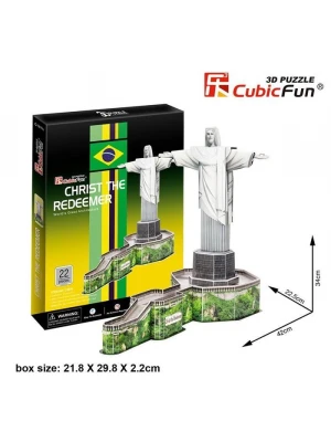 Cubic Fun 3D 22 Parça Puzzle Kurtarıcı  İsa Heykeli - Brezilya