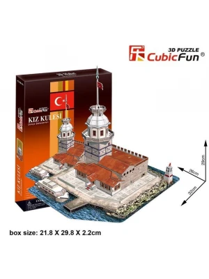 Cubic Fun 3D 66 Parça Puzzle Kız Kulesi