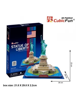 Cubic Fun 3D 39 Parça Puzzle Özgürlük Anıtı - ABD
