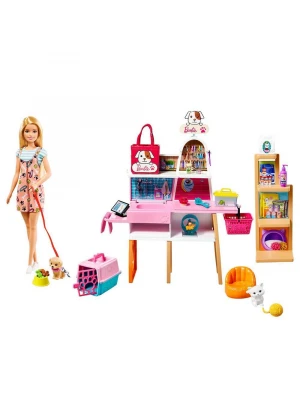 Barbie ve Evcil Hayvan Dükkanı Oyun Seti