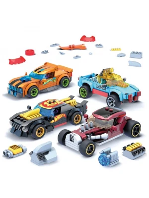 Mega Hot Wheels Aksesuarlı Dörtlü Araç Seti