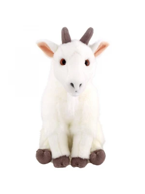 Animals Of The World Floppy Beyaz Keçi Peluş Oyuncak 34 cm