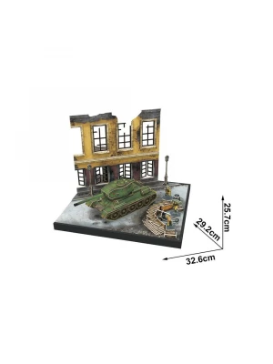 Cubic Fun 3D 213 Parça Puzzle Soviet T34/85 Dioroma Set