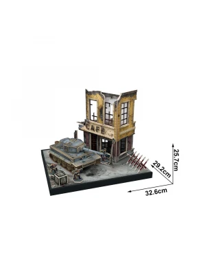 Cubic Fun 3D 258 Parça Puzzle German Tiger I Mid Dioroma Set
