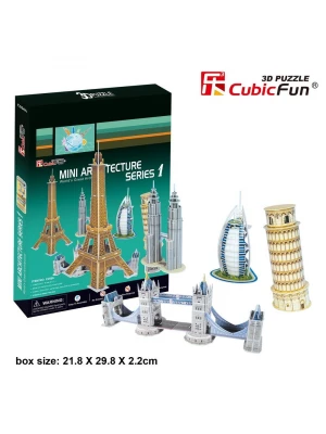 Cubic Fun 3D 99 Parça Puzzle Mini Mimari Yapılar Seri 1