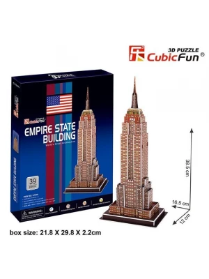 Cubic Fun 3D 39 Parça Puzzle Empire State Binası - ABD