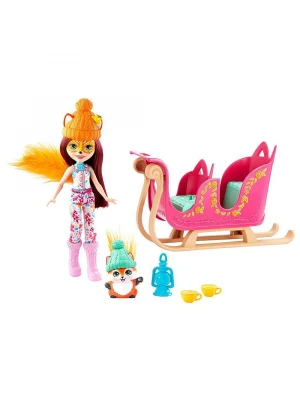 Enchantimals Felicity Fox ve Flick Fantastik Kar Kızağı Oyun Seti