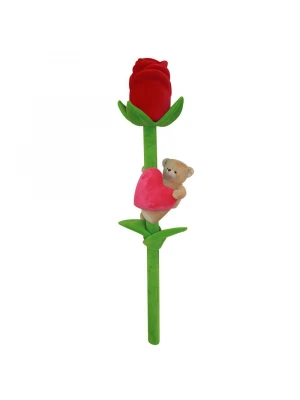 Neco Plush Ayılı ve Kalpli Jumbo Gül 100 cm