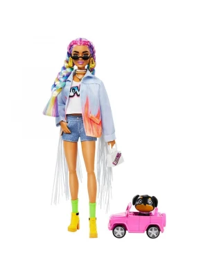Barbie Extra Renkli Örgü Saçlı Bebek