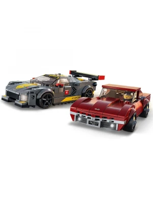 Lego Speed Champions Chevrolet Corvette C8.R Yarış Arabası ve 196
