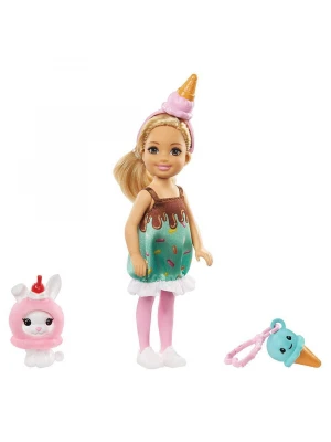 Barbie Kostümlü Chelsea ve Hayvacığı Oyun Setleri GHV72