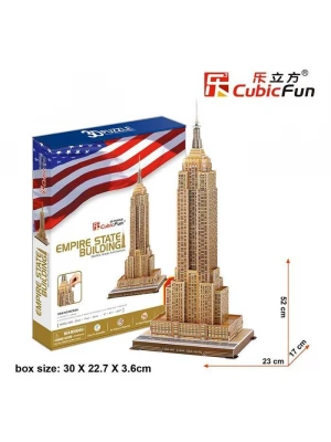 Cubic Fun 3D 55 Parça Puzzle Empire State Binası - ABD