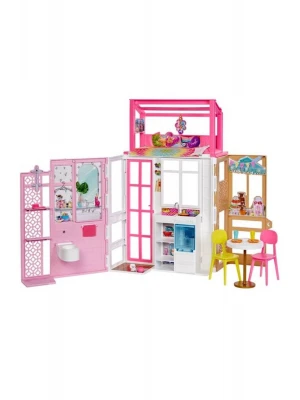Barbie Portatif Taşınabilir Evi Hcd47