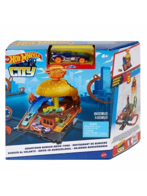 Hot Wheels Hamburger Restoranına Sürüş Oyun Seti