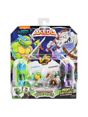 Akedo TMNT Leonardo ve Rocksteady 2li Figür