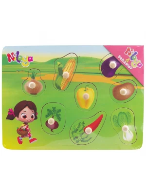 Niloya Ahşap Puzzle Sebzeler
