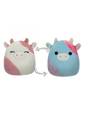 Squishmallow Pembe İnek Caedyn / Gökkuşağı İnek Caedia 13 cm