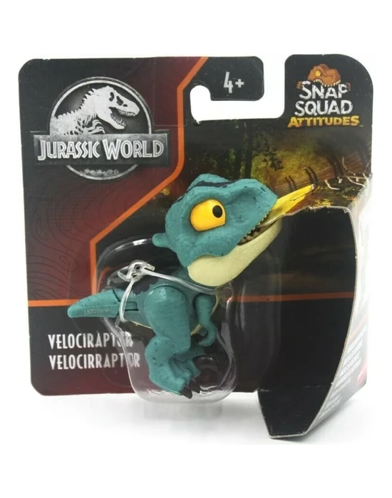 Mattel Jurassic World Snap Squad Attitudes Velociraptor GXW61
