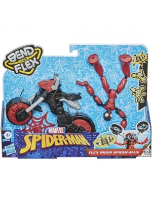 Spider-Man Bend Flex Figür Araç ve Spider-Man Figür / +4 Yaş