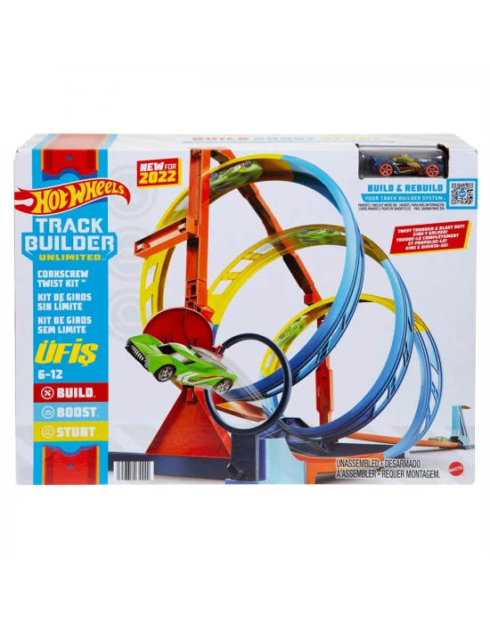 Hot Wheels Track Builder Spiral Dönüşlü Pist Seti