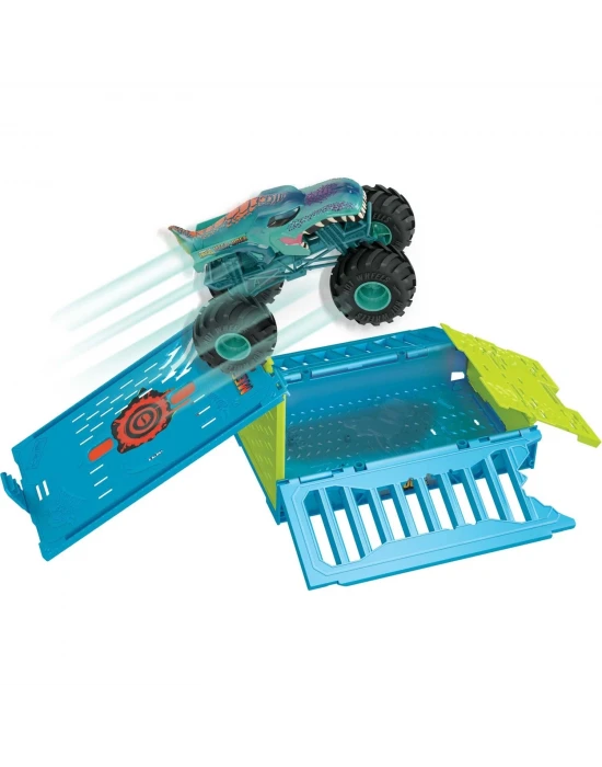 Hot Wheels Monster Trucks 1:24 Mega Wrexin Çarpışma Kafesi - HNC29