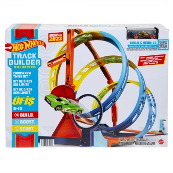 Hot Wheels Track Builder Spiral Dönüşlü Pist Seti
