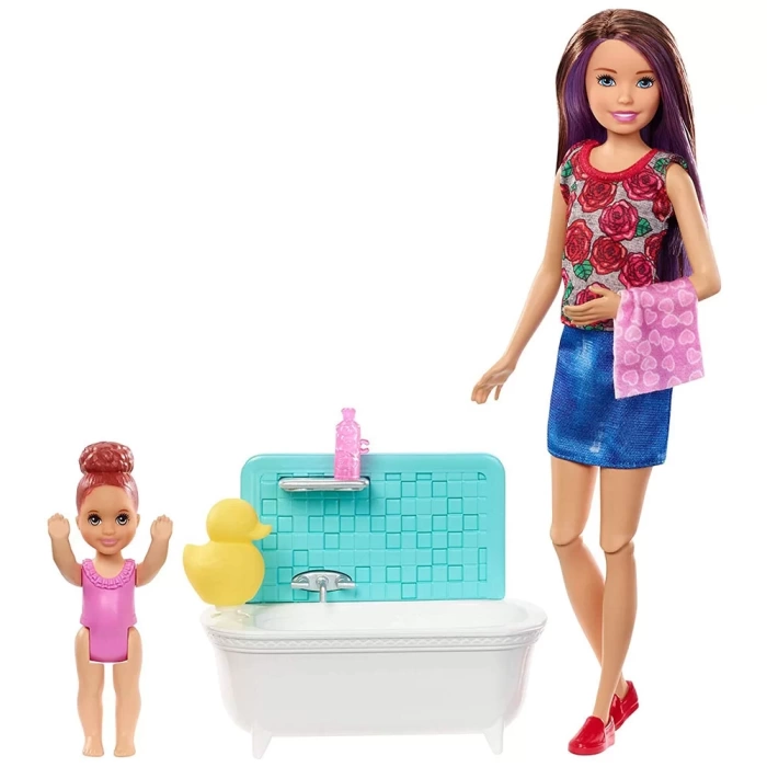 Barbie Bebek Bakıcılığı Oyun Seti FXH05