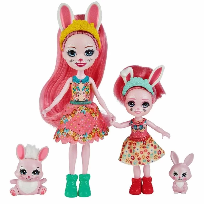 Enchantimals Kız Kardeş Bebekler Serisi - Bree & Bedelia Bunny