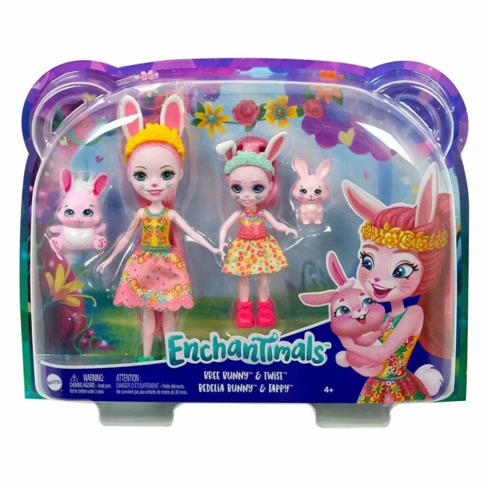 Enchantimals Kız Kardeş Bebekler Serisi - Bree & Bedelia Bunny