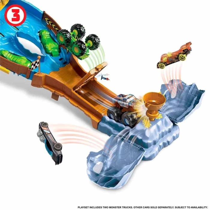 Hot Wheels Monster Trucks Heyecanlı Yarışlar Oyun Seti