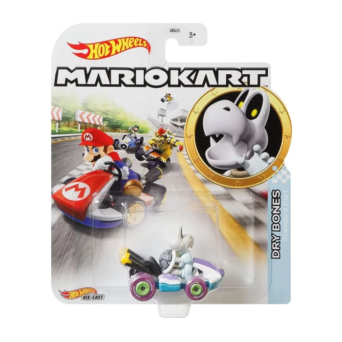 Hot Wheels Mario Kart Karakter Araçlar - Dry Bones