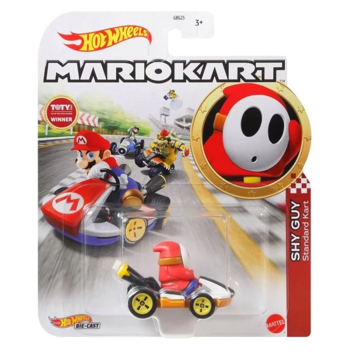 Hot Wheels Mario Kart Karakter Araçlar - Shy Guy