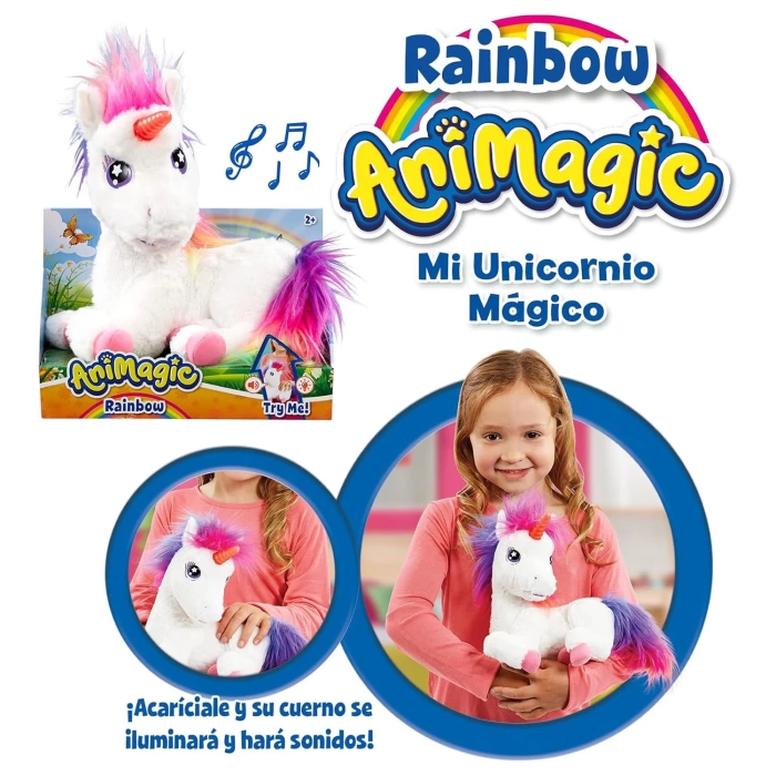 Animagic Parlayan Gökkuşağı Unicorn 256301