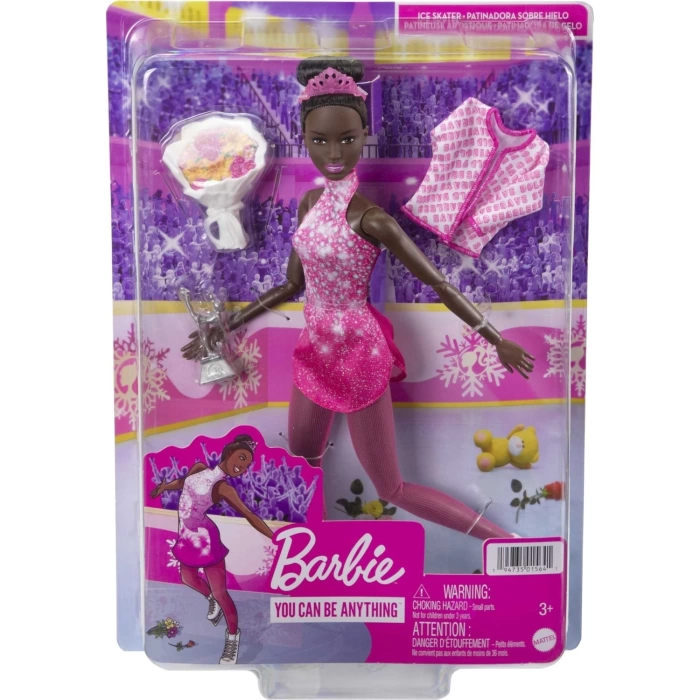 Barbie Buz Pateni Sporcusu Bebek (30 cm) HCN31