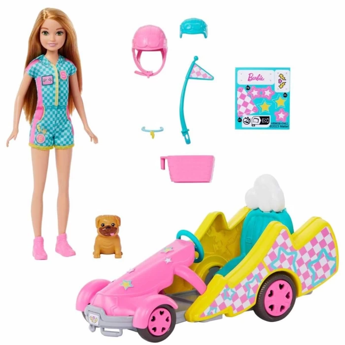 Barbie Stacie Go-Kart Yapıyor Oyun Seti HRM08