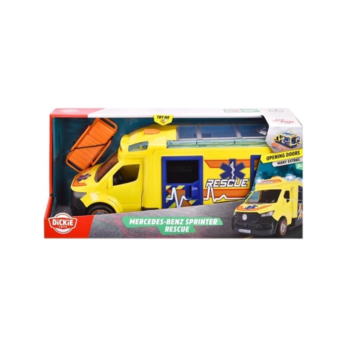 Dickie Toys Mercedes-Benz Sprinter Kurtarma Aracı 28 cm-3716025