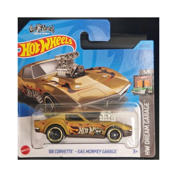 Hot Wheels Tekli Arabalar 68 Corvette - Gas Monkey Garage - HKH23