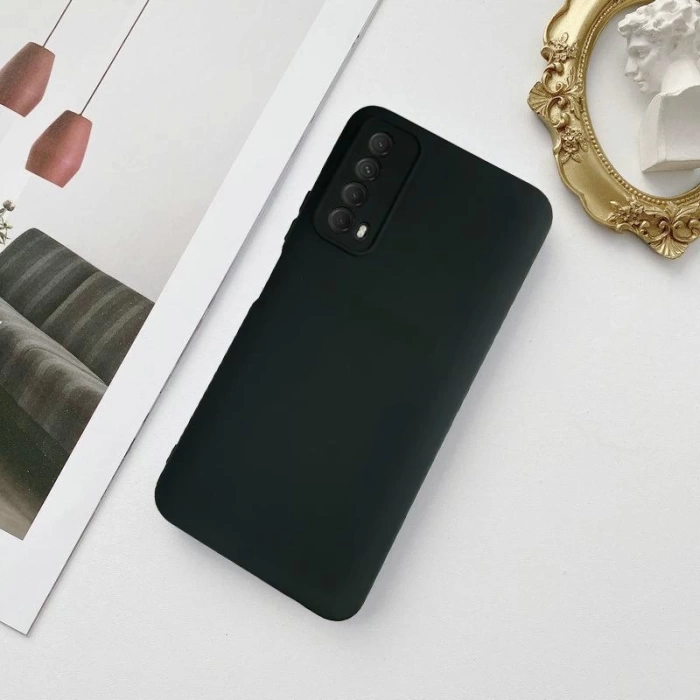 Huawei P Smart 2021 Lansman Likid Silikon Kamera Korumalı Kılıf