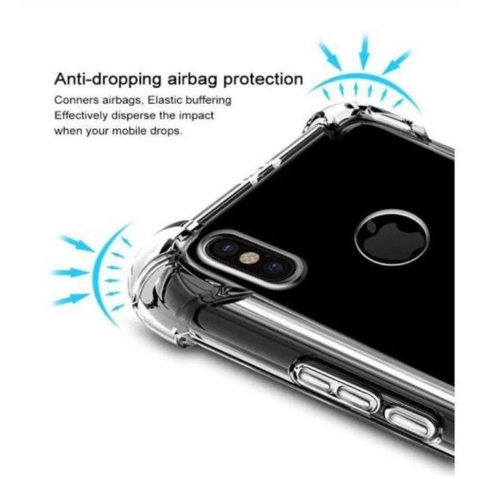 iPhone 11 Pro Anti Crash Darbe Korumalı Şeffaf Silikon Kılıf