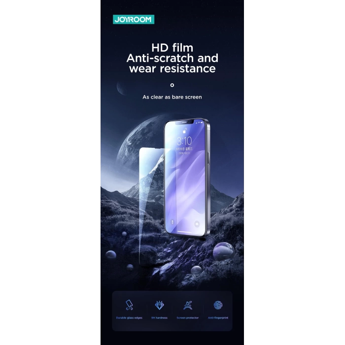 İphone 12 Pro Max JOYROOM JR-PF843 HD Ekran Koruyucu Large Sonsuz Ekran