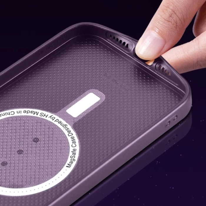 İphone 12 Pro Max Uyumlu Magsafe Ag Glass Buzlu Cep Telefopnu Kılıfı