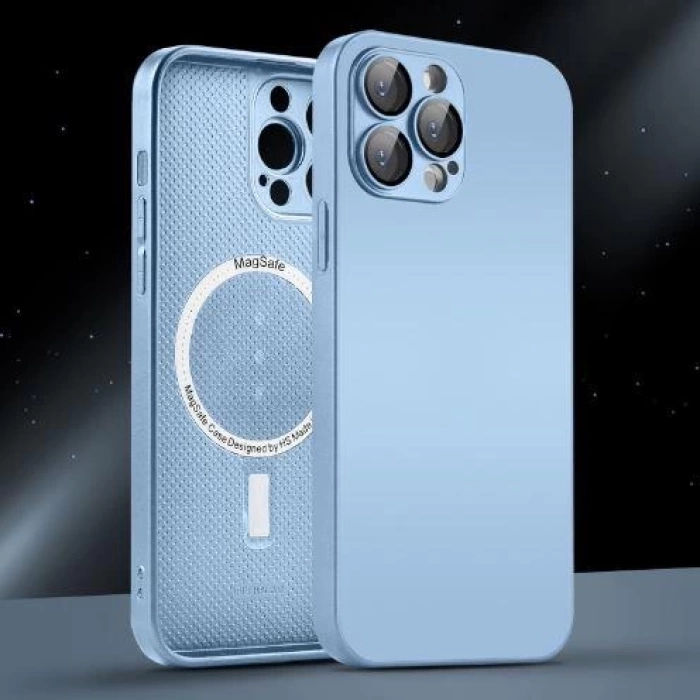 İphone 13 Pro Max Uyumlu Magsafe Ag Glass Buzlu Cep Telefopnu Kılıfı