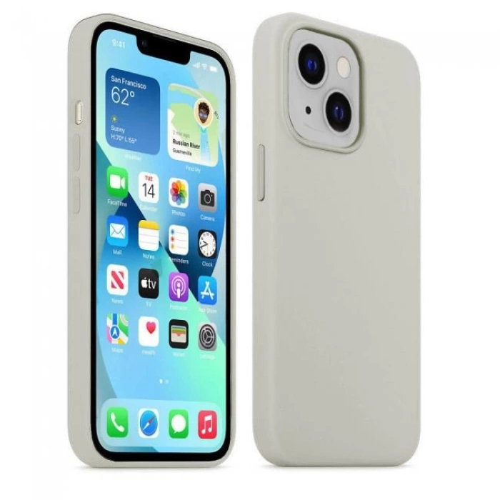 İphone 13 Pro Silicone Case Mikrofiber İç Arka Koruma Telefon Kılıfı