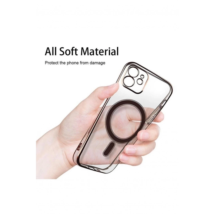 İphone 14 Plus Magsafe Uyumlu Parlak Lazer Kapak