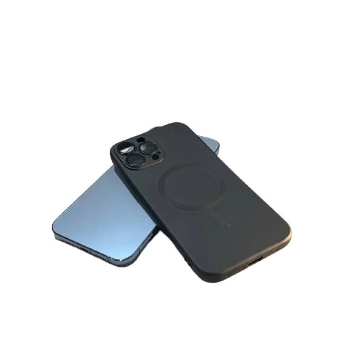 İphone 14 Pro Metalic Magsafe Silikon Kılıf