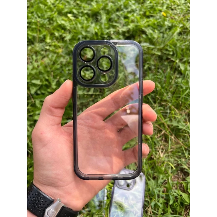 İphone 14 Pro Sp Lens Korumalı Silikon Telefon Kılıfı