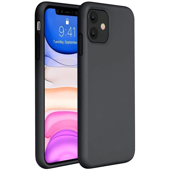 İphone Silikon Case Mikrofiber İç Arka Koruma Telefon Kılıfı